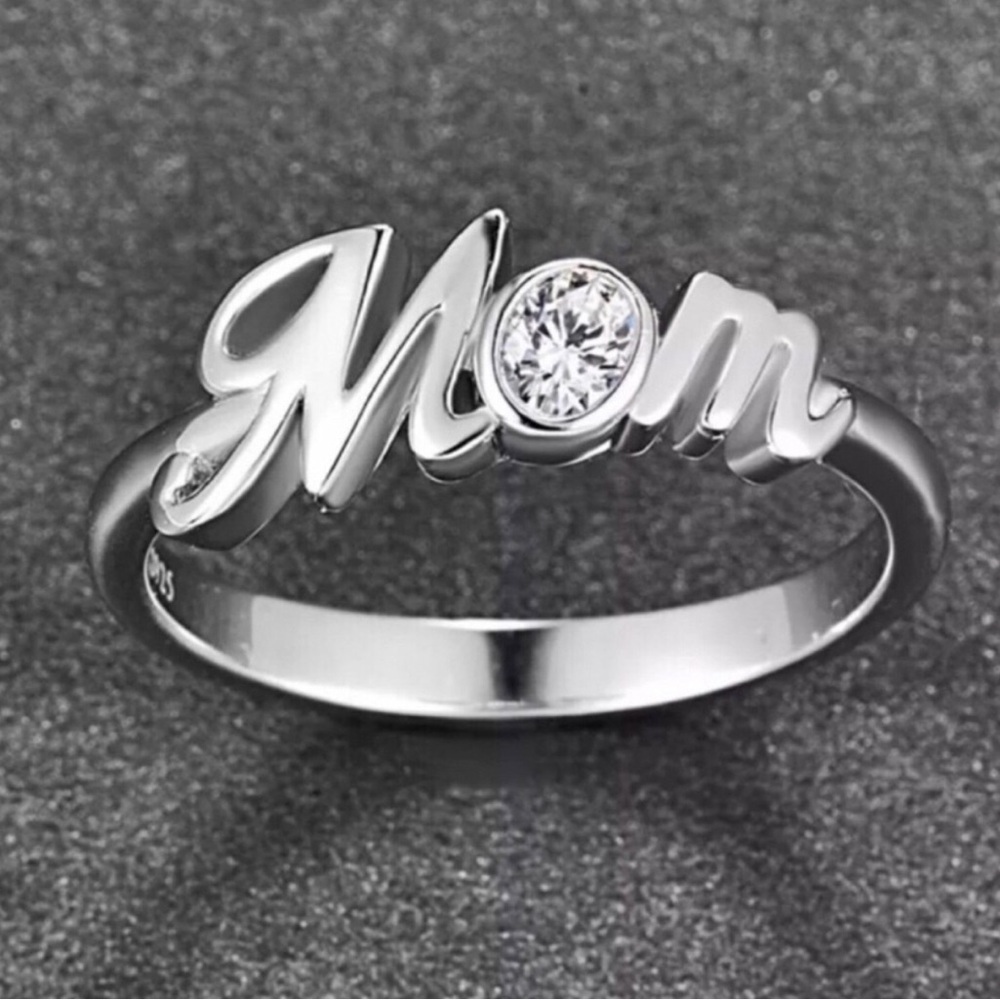 Mom Ring with Center Stone